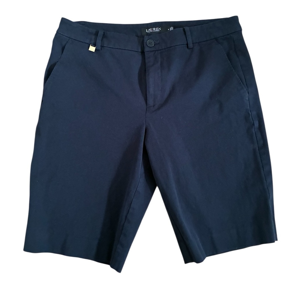 Lauren Ralph Lauren Navy Stretch Twill Bermuda Shorts – Women’s Size 8